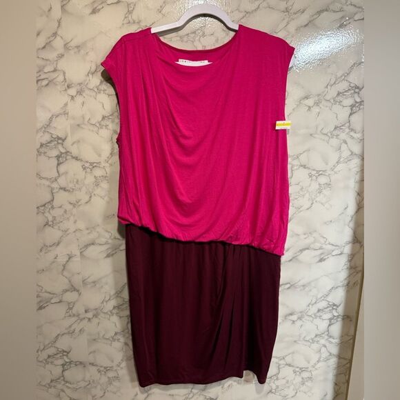 NEW Trina Turk 5th Avenue Colorblocked Blouson Minidress Elegant Size L - Picture 5 of 12